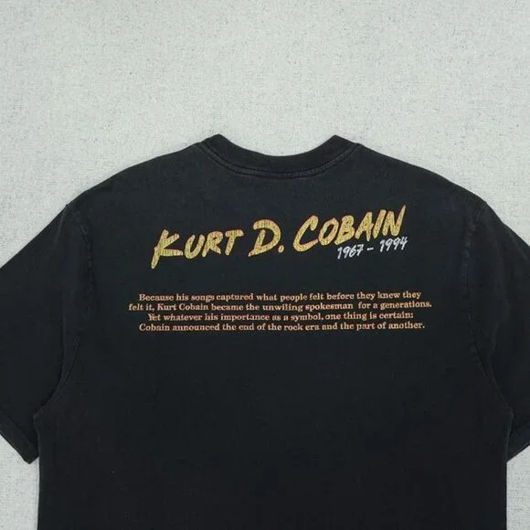 Kurt Cobain Memorial Black Short Sleeve T Shirt